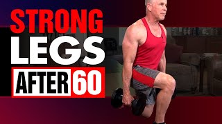 The ONLY 3 Leg Exercises You NEED To Build Muscle After 60 (AT HOME WORKOUT!)