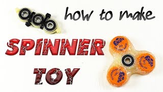DIY.  HOW TO MAKE A FIDGET SPINNER TOY!  2 Simple Parts!