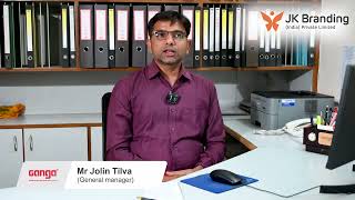 Mr Jolin Tilva General Manager of Ganga Piping Solution Count JK Branding as a Best Service Provider