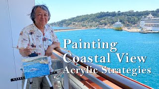 Depict a Coastal View - Yan Sun's Acrylic Harbor Painting Strategies