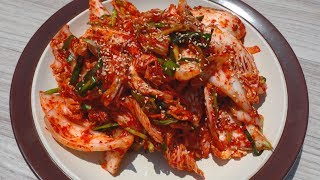 Small portion fresh kimchi (Geotjeori: 배추겉절이 김치)