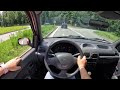 2001 renault clio 1.4 75hp 0 100 pov test drive 1235 joe black