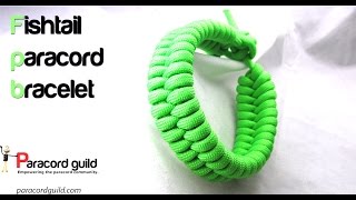 Quick deploy paracord fishtail bracelet