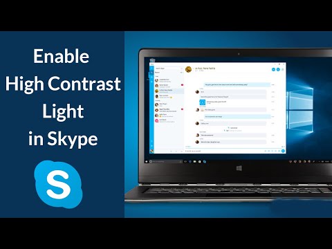 ¿Cómo habilitar el modo de luz de alto contraste en la aplicación de Skype?