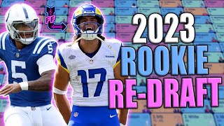 RE-DRAFTING THE 2023 NFL ROOKIE CLASS - Dynasty Fantasy Football 2024 Rookie Mock Draft