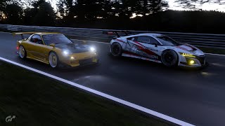 [PS5] GT7 Nürburgring RE Amemiya FD3S RX-7 VS Honda NSX Gr.3 (v1.54)