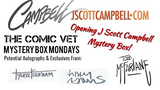 Mystery Box Mondays || Opening J Scott Campbell Mystery Box ||  McFarlane Adams Kirkham Autographs ?