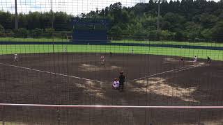 ＪＲ九州・吉田奈緒貴投手 vs 宮崎梅田学園・堤喜昭内野手