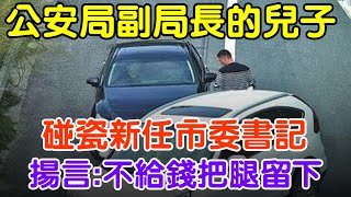 “你知道我爸是誰嗎？在這兒裝什麼裝！”警察局副局長的兒子，碰瓷新任市委書記#大案紀實 #刑事案件 #案件解說#真實案件