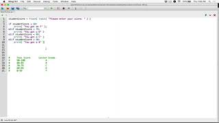 55. If-elif-else statement example program - Learn Python