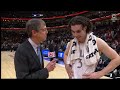 josh giddey reacts to triple double in clutch w over bucks ⚡ nba on espn