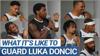 What's it Like to Guard Luka Doncic? | Dallas Mavericks Players Answers at Mavs Media Day 2023