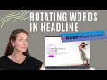 Create a Rotating Words Animated Headline in Kajabi (Auto-Cycling Text – No Code!)