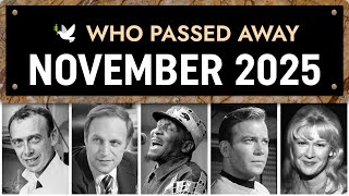 Obituary: Famous Faces WE LOST in November 2025