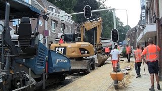 Amstenrade hoofdstraat laatse fase aanleg nieuwe riolering