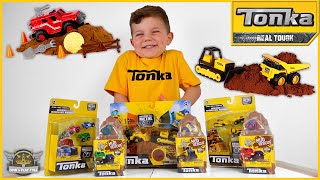 New Tonka Toys, Tonka Mud Rescue, Tonka Tinys Micro Metal Movers Construction Trucks for Kids