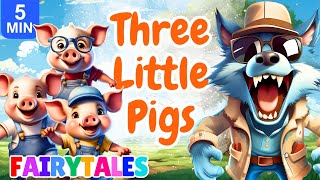 Three Little Pigs and the Big Bad Wolf | Bedtime Stories for Kids in English 4K