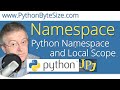 Python Namespace and Local Scope