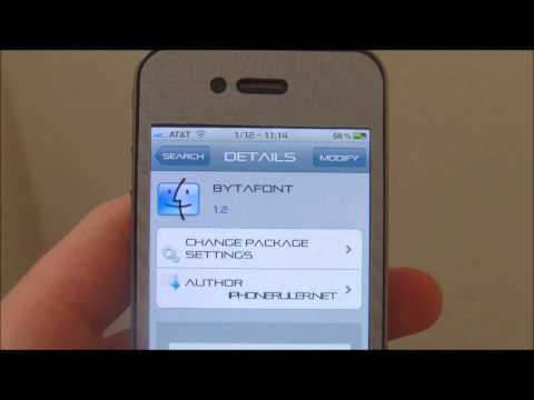 iPhone 4: How to Change System Fonts NEW!! iPhone 4: How to Change System Fonts NEW!!