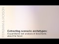 Extracting scenario archetypes - Presentation