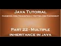 Multiple inheritance in java