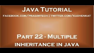 Multiple inheritance in java