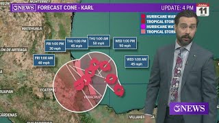 TROPICAL UPDATE: Tropical Storm Karl Develops in the Bay of Campeche