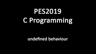 C Programming - undefined behavior