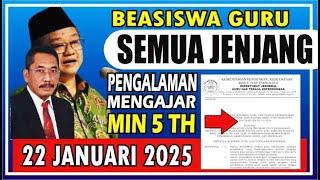 🔴 BEASISWA UNTUK GURU SEMUA JENJANG, BERMINAT?