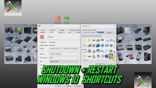 Create Shutdown & Restart Desktop Shortcuts Windows 10