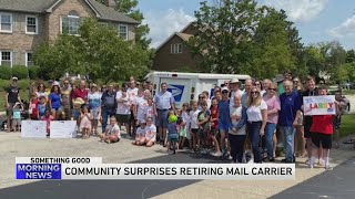 Wheaton Neighborhood Surprises Retiring Mail Carrier