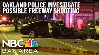Oakland Police Investigate Crash After Possible Freeway Shooting