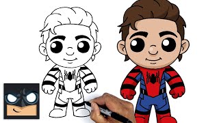 How To Draw PETER PARKER | SPIDER-MAN: No Way Home Step By Step Tutorial