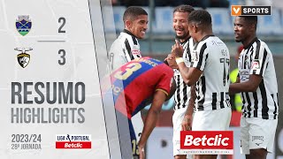 Resumo: Chaves 2-3 Portimonense (Liga 23/24 #28)