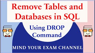 Drop Tables & Databases in SQL | Database | DROP Command | Relational DBMS | SQL for Beginners