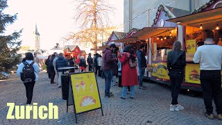 Zurich. Walking Tour. 4K.