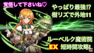 幻獣契約クリプトラクト 探検! 外地11 ルーベルク魔術院前EXを樹リズ艦隊で攻略する!