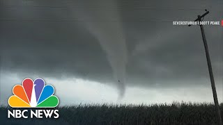 Watch: Tornadoes Touch Down In Illinois