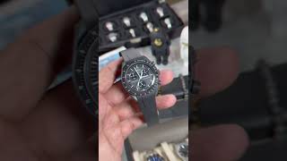 Sick of the terrible strap that comes on the Omega MoonSwatch? #watches  #omega #swatch #moonswatch