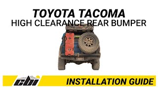 Toyota Tacoma High Clearance Swing Arm Rear Bumper 2016-2022