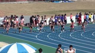 2013年3月17日第7回奈良市陸上記録会　100ｍ第一レース　6組