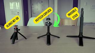 I really like this PGYTech Mini Tripod for Action Cams, Phones, and DJI Osmo Pocket 3