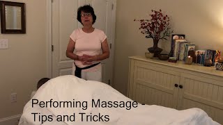 Performing Massage - Tips and Tricks for Professional Massage Therapists