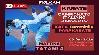 KARATE - Campionato Italiano Assoluto 2024 - Day 2 mattina - Tatami 2