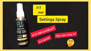 Cheapest Fit Me settings spray review in Bangla || Bushra's Vlog