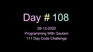Typing test project in python | 111 Day code Challenge | Programming with Gautam