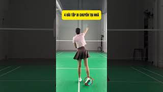 4 bài tập di chuyển chân tại nhà #badminton #sports #india #shorts