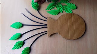 2 Unique and Easy Wall Hanging Ideas | Paper Flower Wall Hanging Ideas | Cardboard Crafts