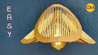 Cardboard Crafts Easy and Cool Lamp | Easy Lamp Craft | Craft İdeas / Diy