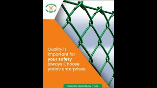 PVC Chainlink Fencing: Yadav Enterprises #chainlink